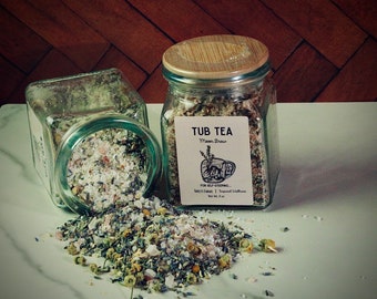 Moon Brew Tub Tea - Soaking Salt & Botanical Blend - Decompression •Lavender Scented