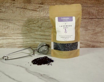 Lavender Grey - Premium Loose Leaf - Lavender Blend Tea - Caffeinated - Earl Grey • Black Tea|Bergamot|Vanilla •