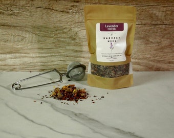 Harvest Moon - Premium Loose Leaf - Lavender Blend Tea - Decaf • Honeybush|Apple|Ginger|Spice •