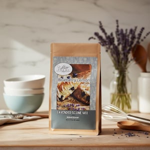 Lavender Scone Baking Mixes • Blueberry Lemon • White Chocolate • Cinnamon •Vanilla Cream • Premium Culinary
