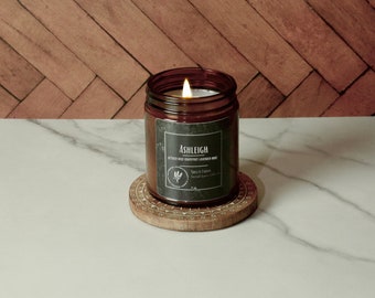 Botanical Aromatherapy Candle - Ashleigh - Sacred Space Collection • Grapefruit|Lavender|Mint|Cedar|Vetiver •
