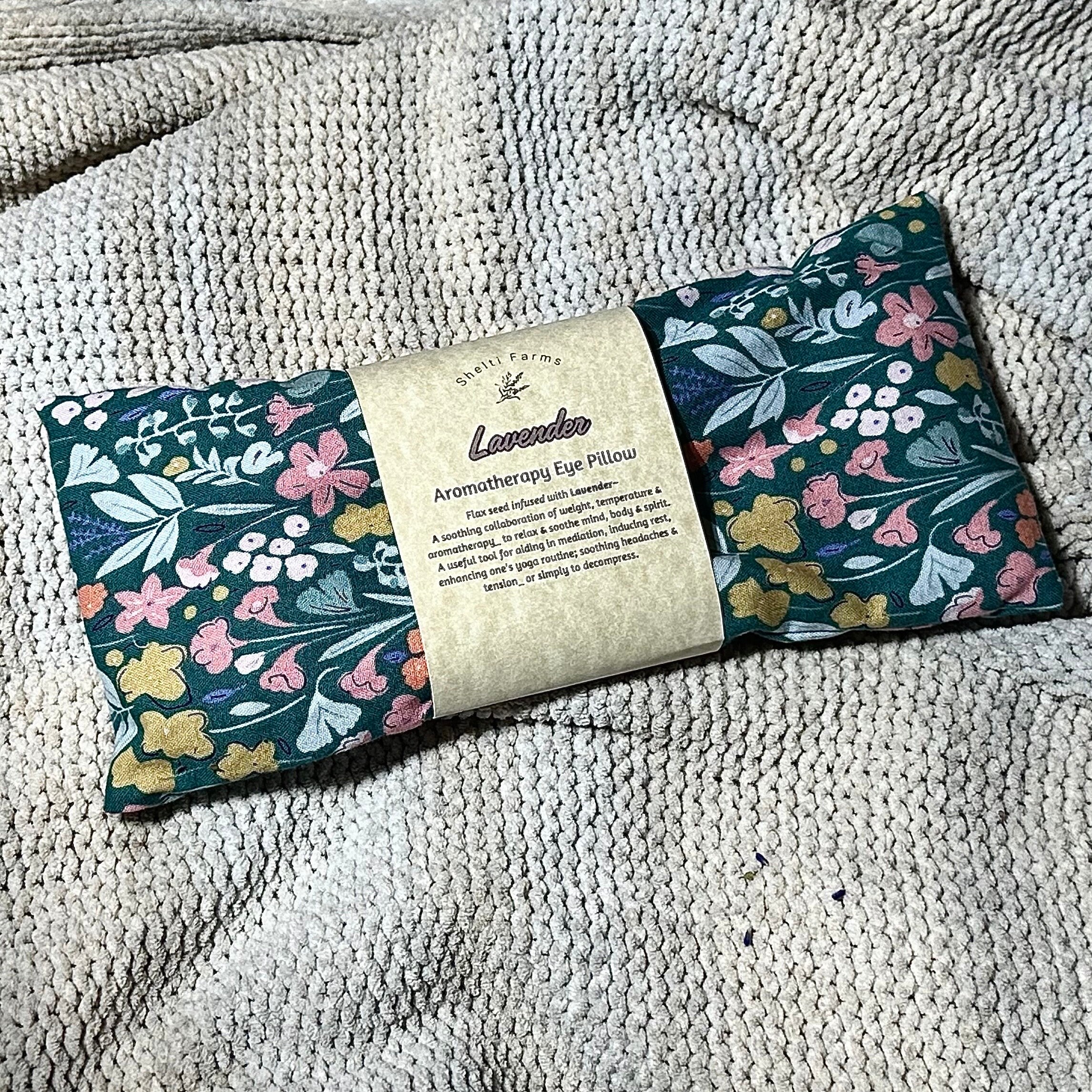 Aromatherapy Eye Pillow - Botanical Infused • Lavender • Eucalyptus •