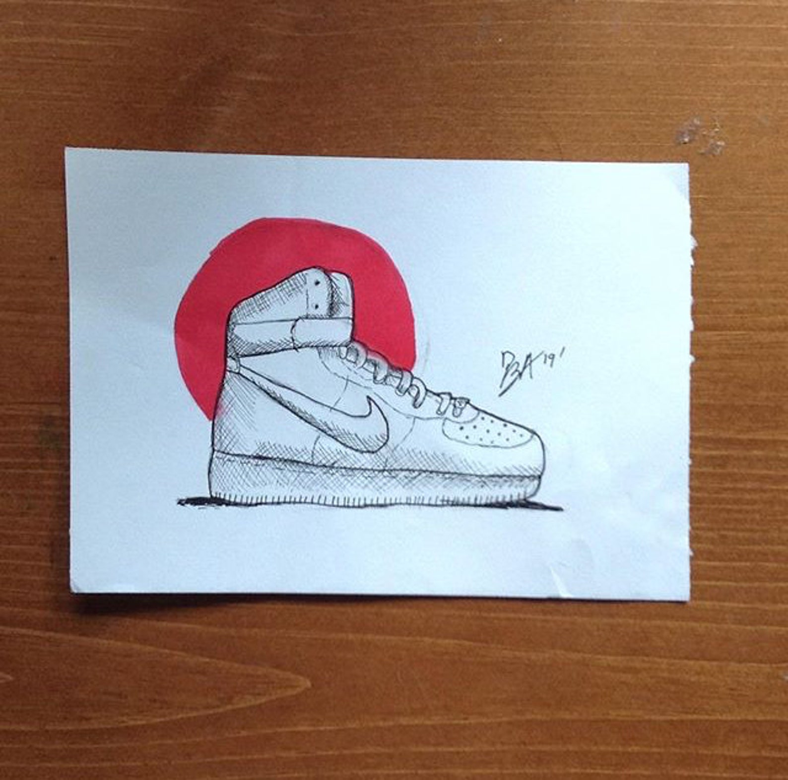 air forces 1 drawing