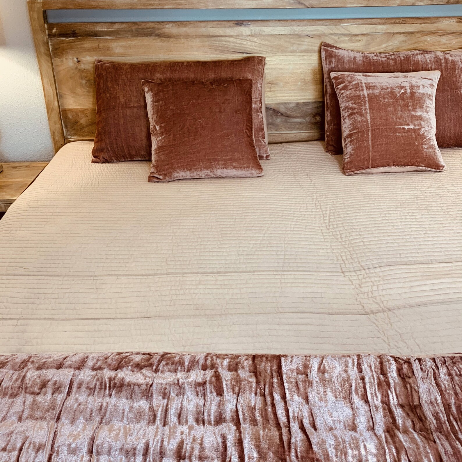 Pink Velvet Quilt Set Kantha on Velvet Quilt Royal Velvet Etsy Australia