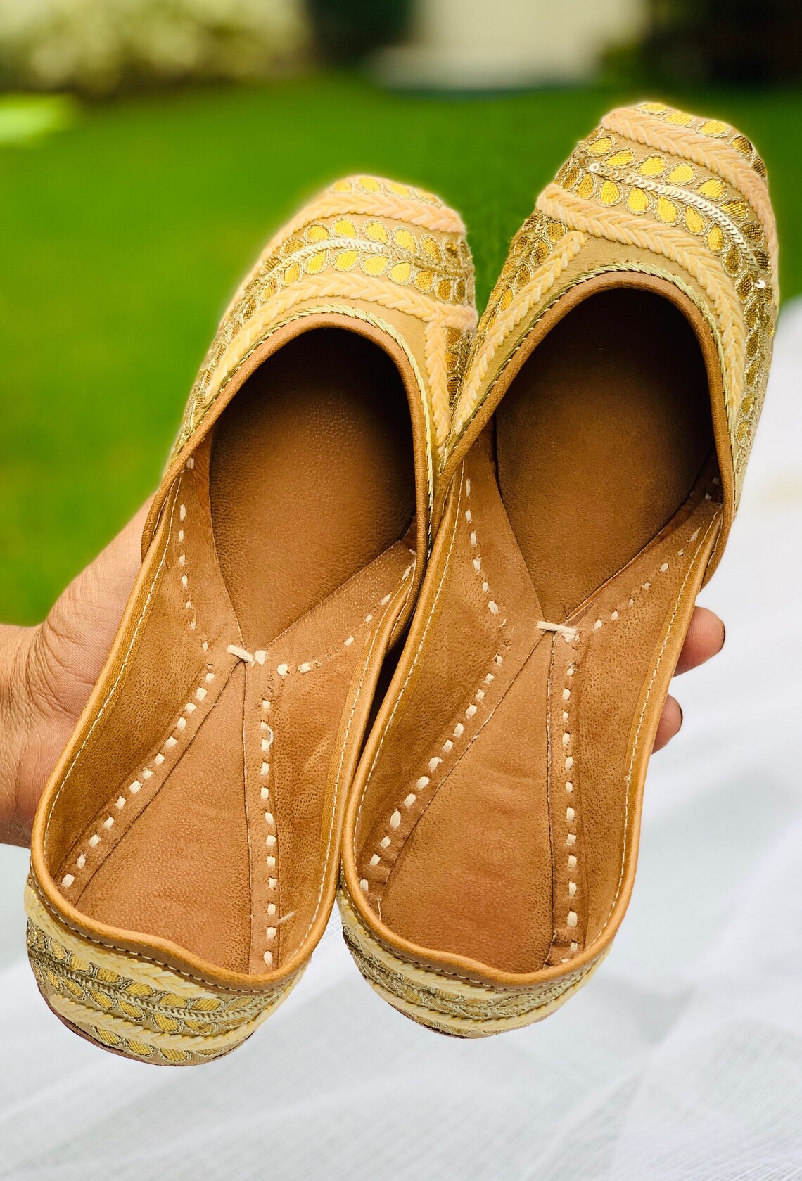 miu miu denim flats