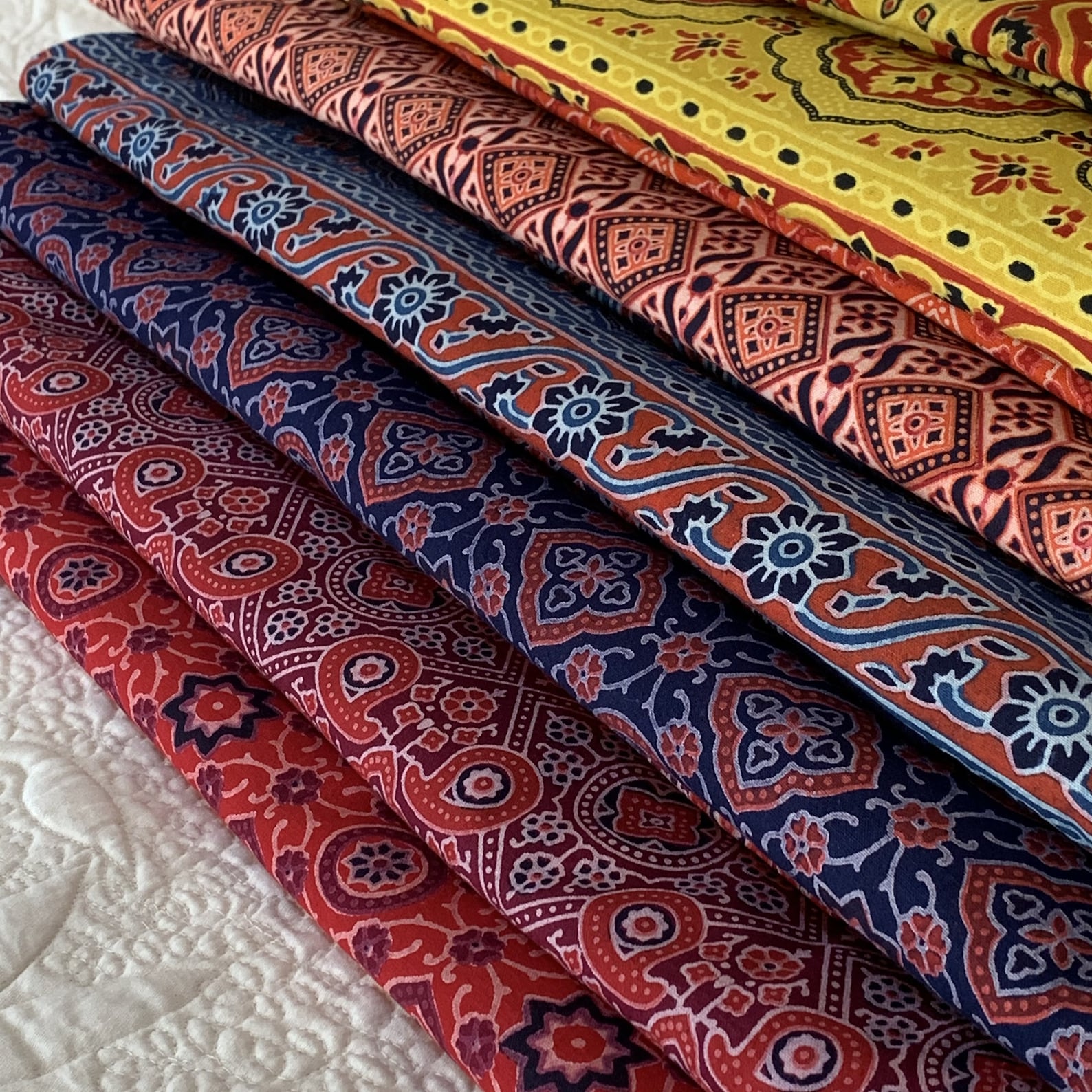 Ajrakh Print bedsheet Ajrakh bedcovers Indian Print Etsy