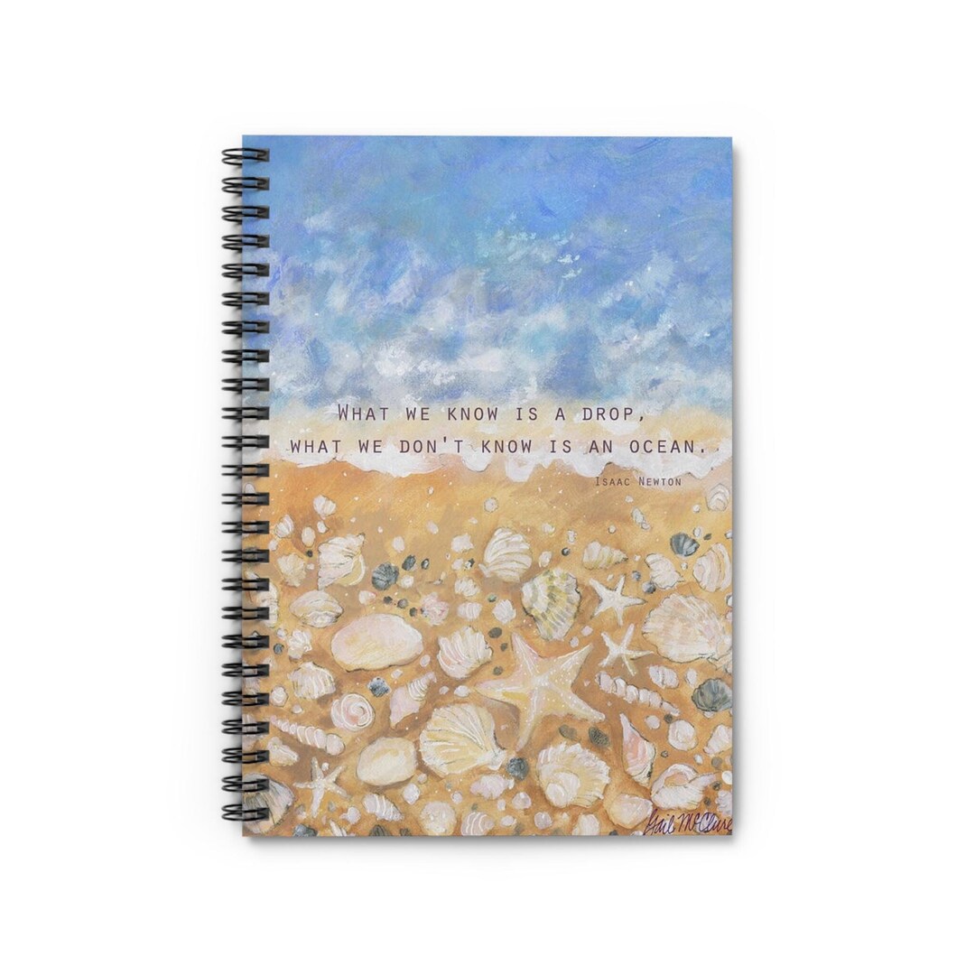 Ocean Sea Shells Spiral Journal, Thoughtful Daily Diary, Inspirational ...