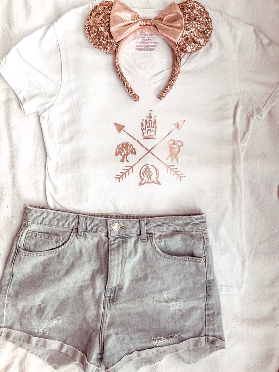 disney rose gold shirt