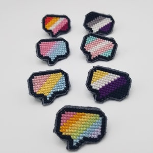 Pride Cross Stitch Pins