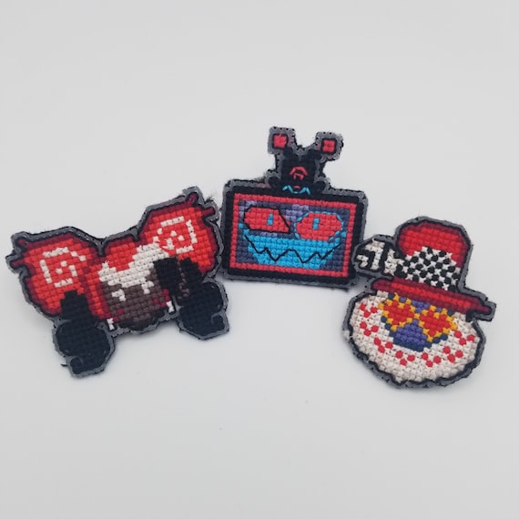 The Vees Hazbin Hotel Crossstich Pins - Etsy