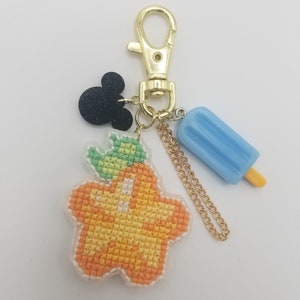 Paopu Fruit Cross Stitch Keychain