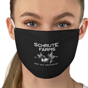 Die Buro Gesichtsmaske Dwight K Schrute Stoff Gesichtsmaske Etsy