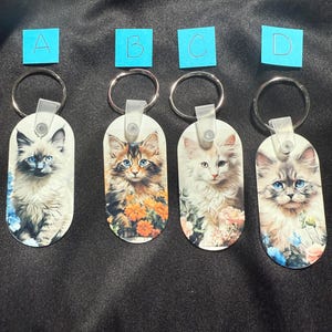 Cat lover keychain- cat lover gift- cat themed gift - cat stuff- gift for cat mom- gift for cat dad - cat lover