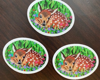 Baby deer sticker