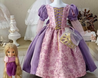 Rapunzel/Tangled/PrincessDress/Girlcostume/Dressup/Themedparty