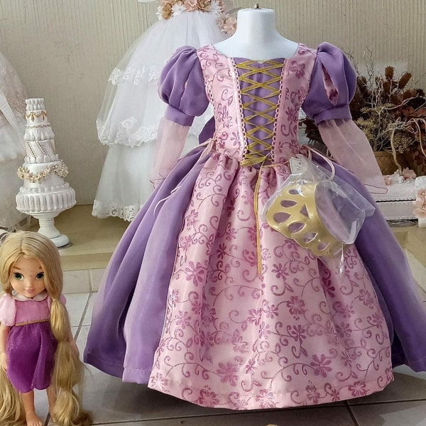 Rapunzel/Tangled/PrincessDress/Girlcostume/Dressup/Themedparty