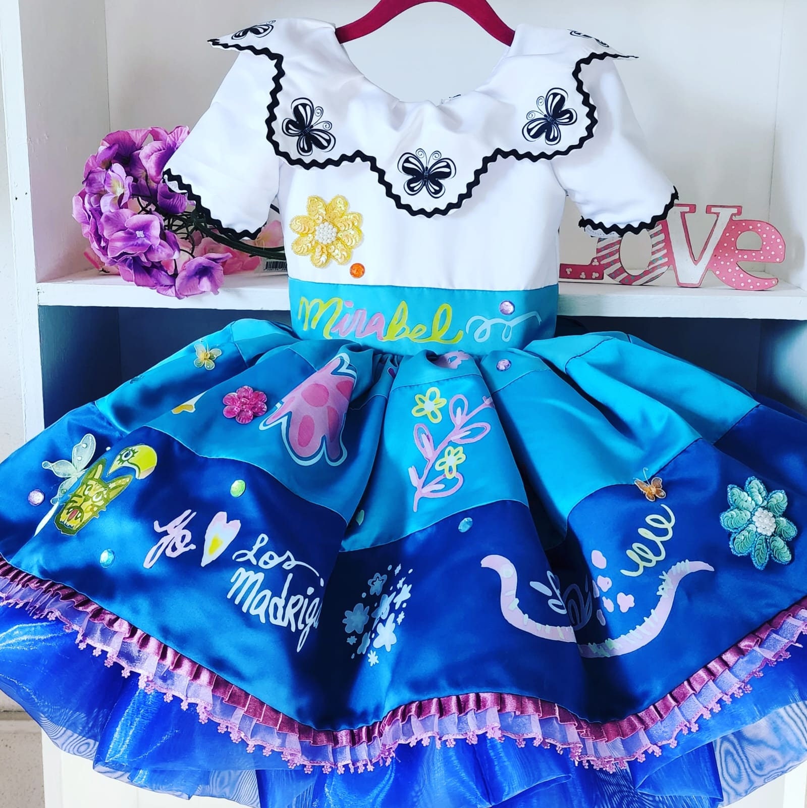 Ragazze Encanto Mirabel Isabela Dolores Luisa Costume Bambini Fancy Dress  Parrucche Party Carnevale Cosplay