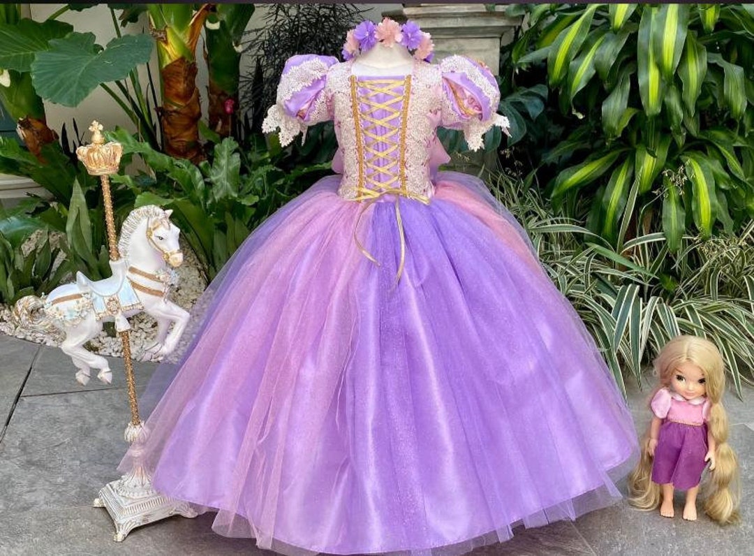 strapless open back dress Light Up Princess Costume For Little Girl main image 1