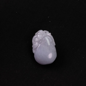 Icy Lavender Peach Handmade Natural Jadeite Jade Pendant