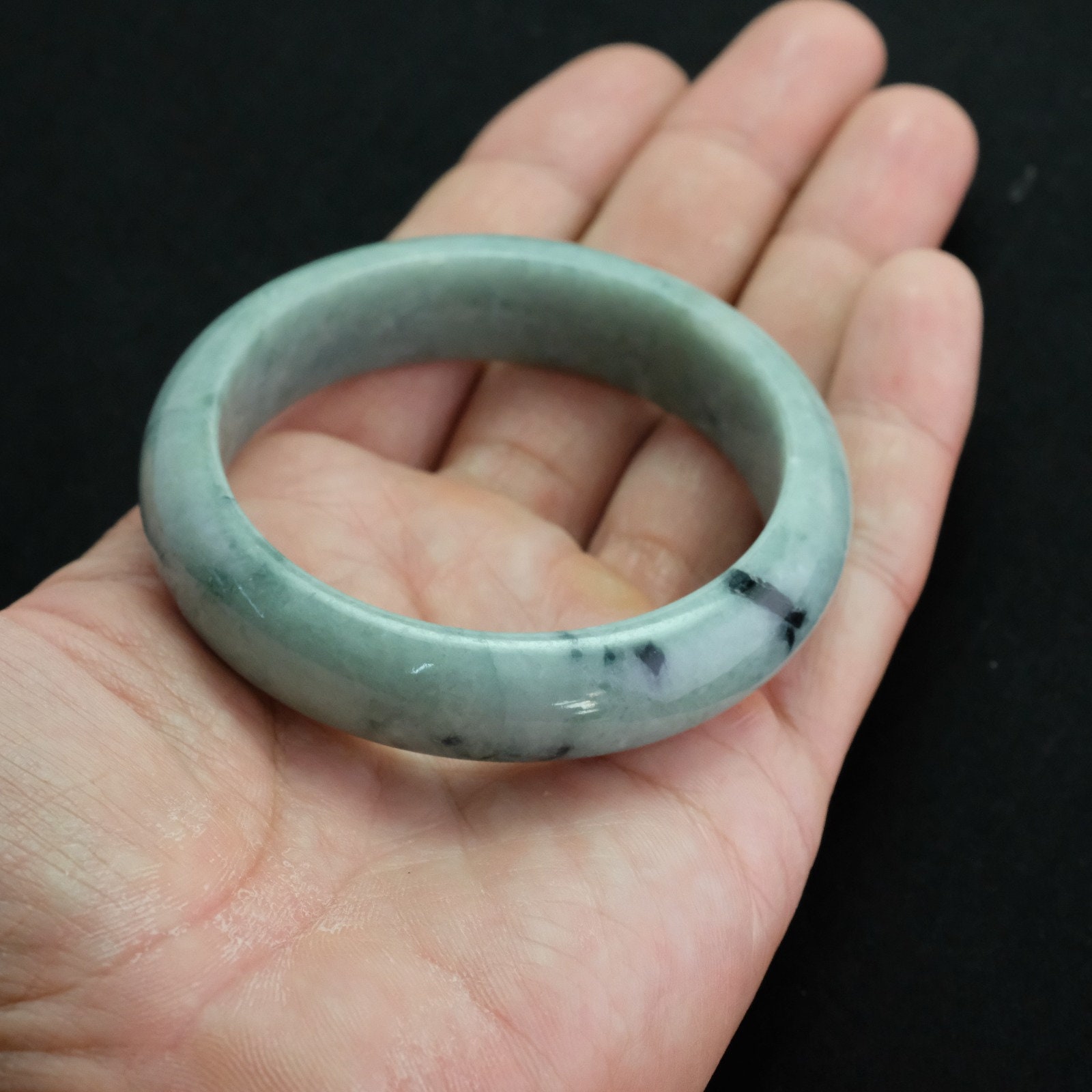 Hochwertiger Schmuck Kristall Natürliche Rubine Zoisite Jade Armreif 51-62 MM Ed