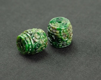 Ciondolo Piccolo A Ciambella Fei Cui In Giada Giadeite Naturale Di Tipo A, Verde Chiaro Ghiacciato, Da 17,8 Mm - Italia - Foto 2