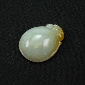 Dome Glossy 2 Color Burma Natural Jadeite Jade Pendant
