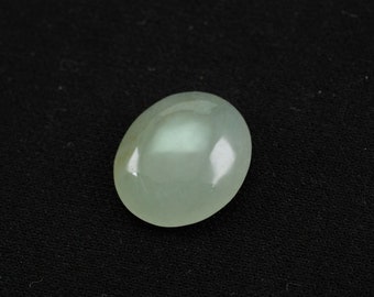 Oval Cabochon Yellowish Green Burma Natural Jadeite Jade Pendant