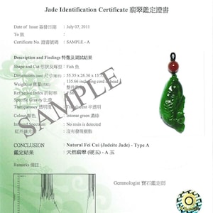 Tarifa de certificado de HKKJJL