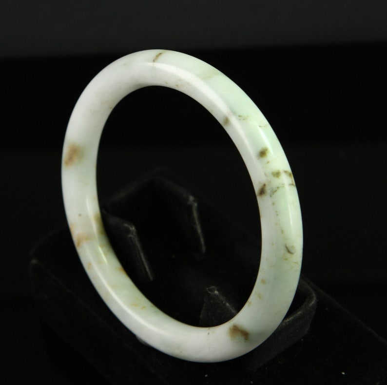 Certified Princess Multi Color Green 55mm shops Myanmar A Jadeite Jade Bangle Bracelet