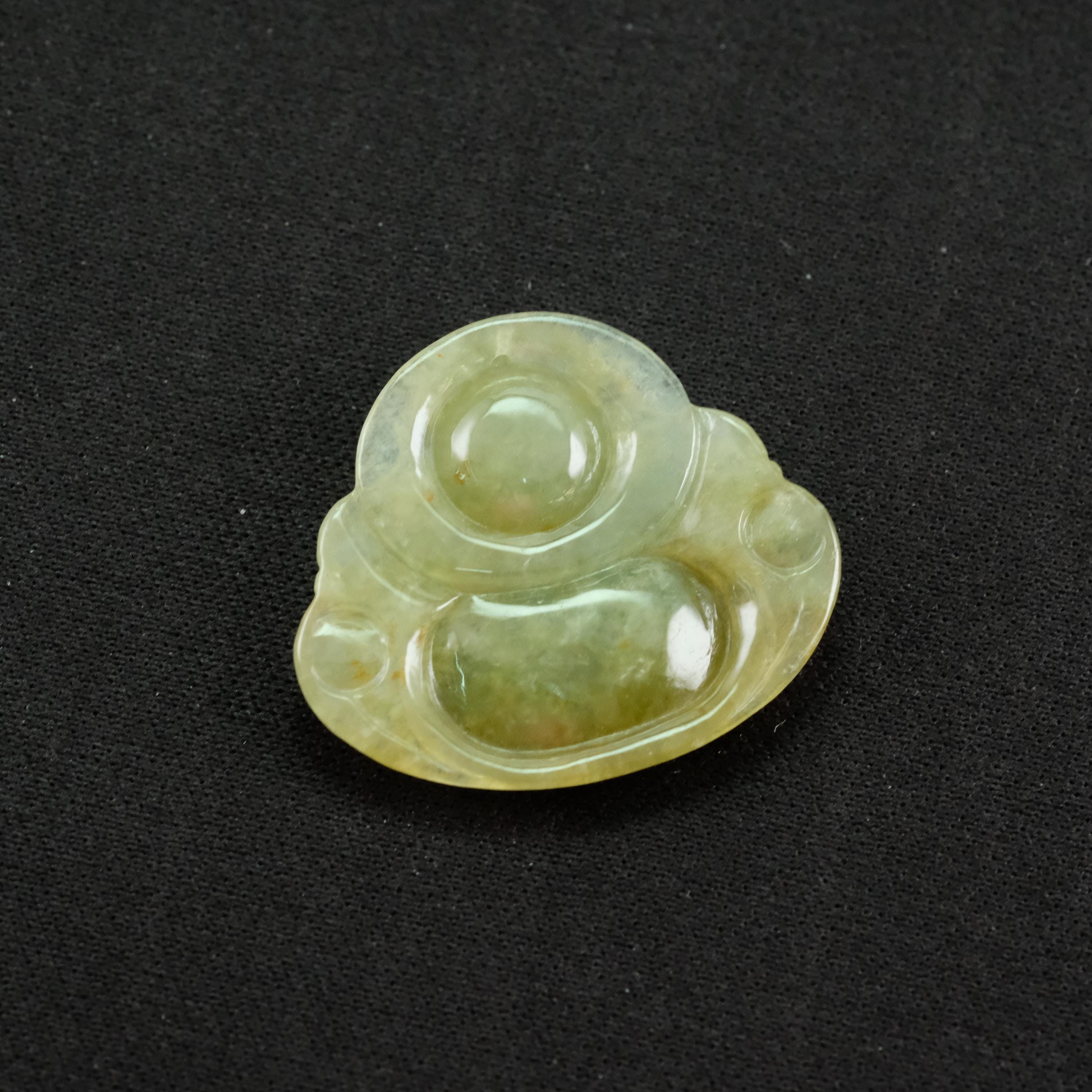 黄緑色の翡翠製笑い仏ペンダント – 天然未処理翡翠 - Etsy 日本