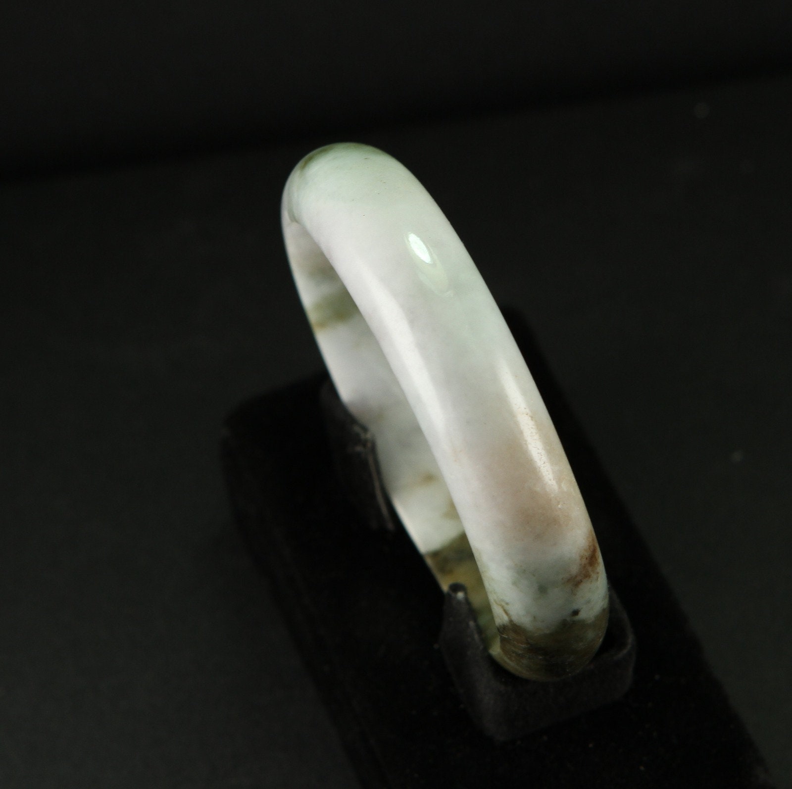 認定ミャンマー産ジェダイト 翡翠バングルブレスレット 3色 赤 緑 57