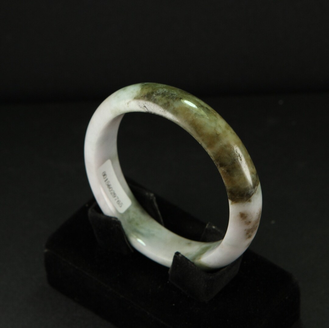 認定ミャンマー産ジェダイト 翡翠バングルブレスレット 3色 赤