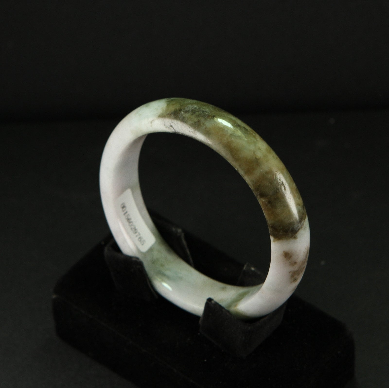 認定ミャンマー産ジェダイト 翡翠バングルブレスレット 3色 赤 緑 57