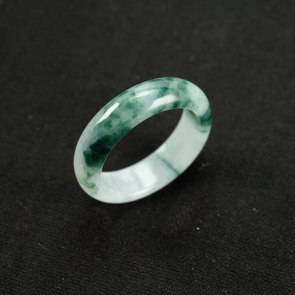 Wave Green Imperial Ring Size 9 Burma Natural Jadeite Jade