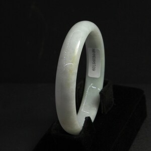 Zertifizierte 55mm Light Lavender Green Natural A Myanmar Jadeit Jade Armreif