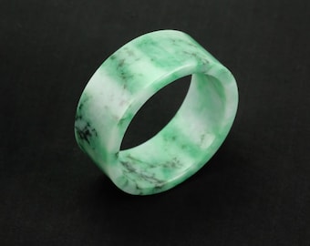 インペリアルグリーンジェダイトバングル - 天然ビルマ翡翠、45mm 子供