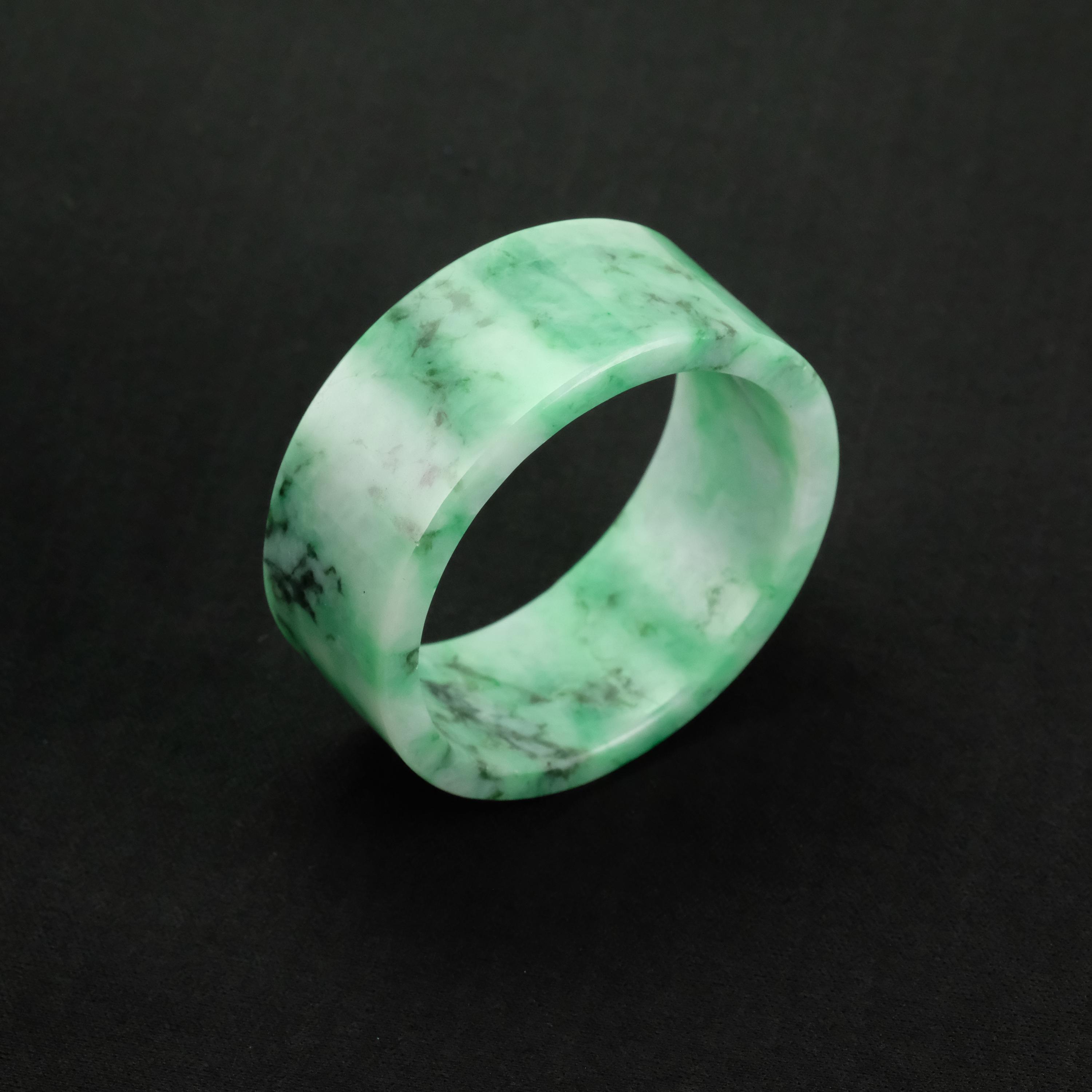 インペリアルグリーンジェダイトバングル - 天然ビルマ翡翠、45mm 子供