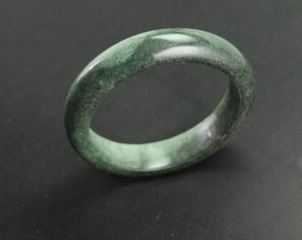 54 mm グラデーショングリーン認定本物ジェダイト翡翠バングル