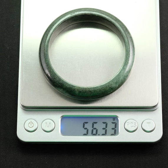 54 mm グラデーショングリーン認定本物ジェダイト翡翠バングル