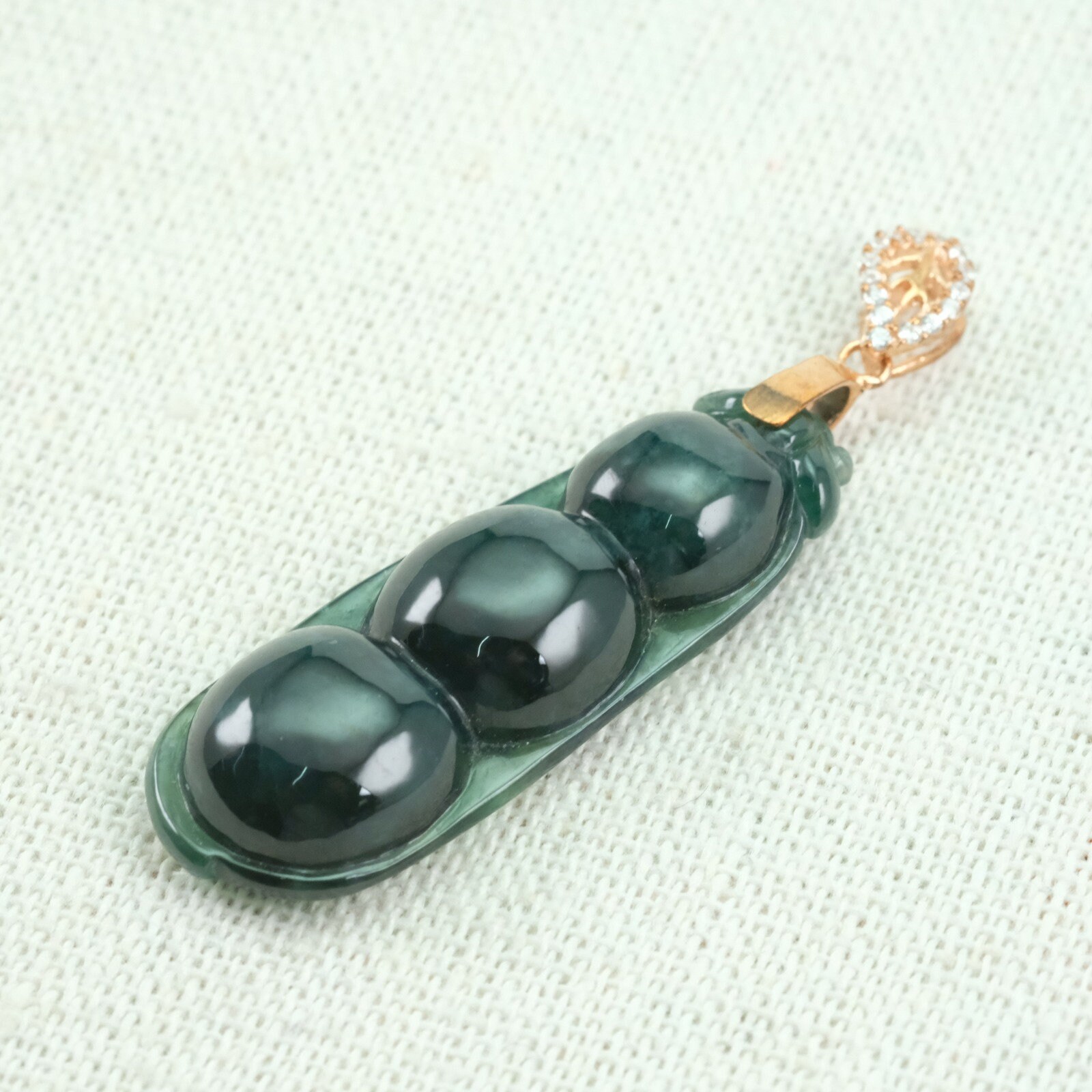 インペリアルブルーがかった豆豆未処理ビルマ翡翠ペンダント - Etsy 日本