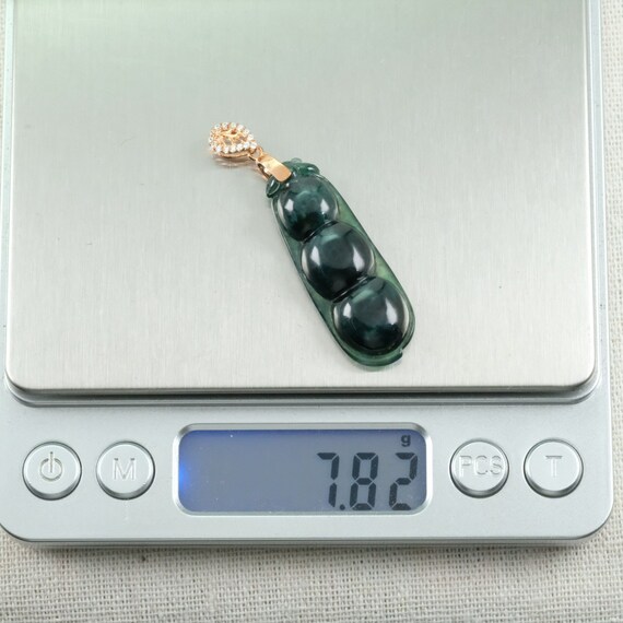 インペリアルブルーがかった豆豆未処理ビルマ翡翠ペンダント - Etsy 日本