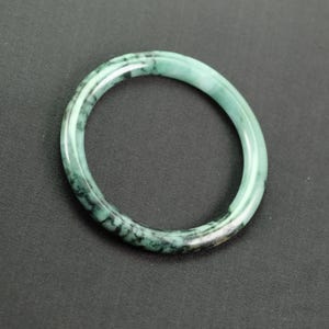 54 mm Princess Forest Green Certified Burma Jadeit Jade Armband