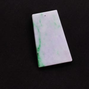 Simplicity Plain Lavender Natural Handmade Genuine Jadeite Jade Pendant
