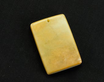 Minimal Design Plain Natural Jadeite Jade Pendant Necklace