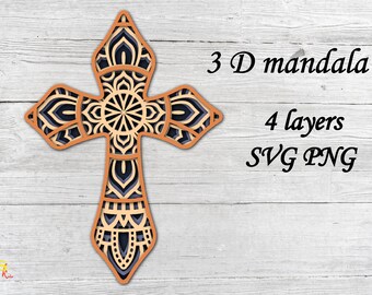 3d Cross Svg Etsy