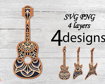 Download 3d Svg Guitar Etsy