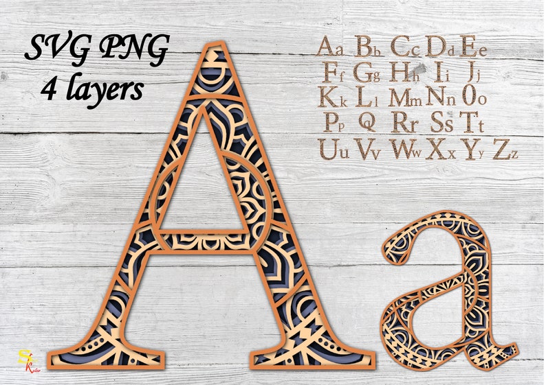 Free Free 272 How To Make Layered Mandala Letters SVG PNG EPS DXF File