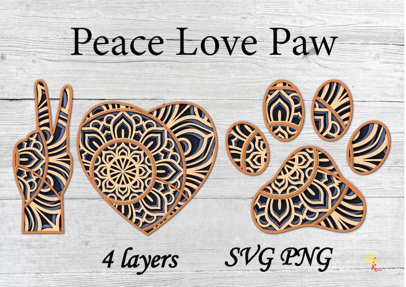 Free Free 90 Peace Love Paw Svg SVG PNG EPS DXF File