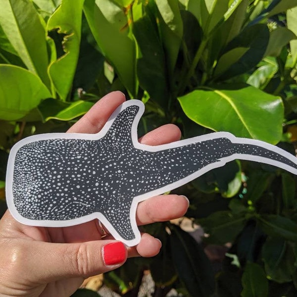 Whale Shark Sticker - Whale Shark Decal - Whale Shark Laptop Sticker - Whale Shark Bumper Sticker - Shark Sticker - Artist Sticker