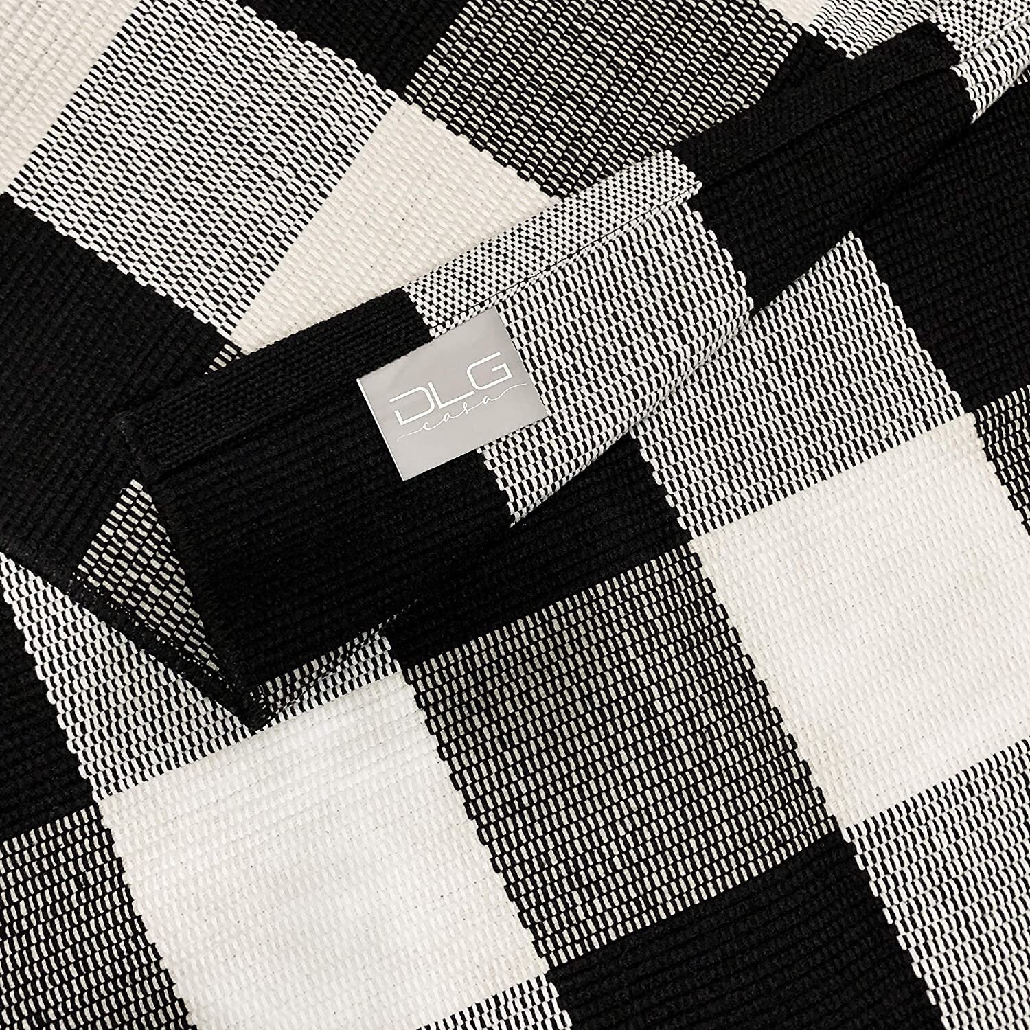 Buffalo Check Rug Black and White Outdoor Rug Buffalo Etsy